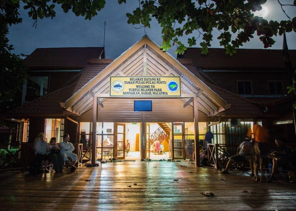 Selingan Turtle Island beach and turtle conservation area near Sandakan
